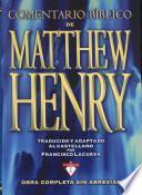 Comentario Biblico De Matthew Henry
