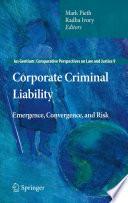 Corporate Criminal Liability