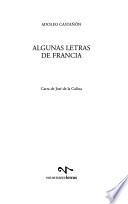 Algunas Letras De Francia