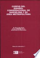 Corpus Del Español Conversacional De Barcelona Y Su área Metropolitana