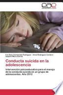 Conducta Suicida En La Adolescencia