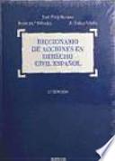 Diccionario De Acciones En Derecho Civil Español