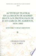 Actividad Teatral En La Región De Madrid Según Los Protocolos De Juan García De Albertos, 1634 1660: 1651 1660, (documentos 250 422)