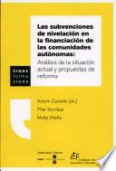 Las Subvenciones De Nivelación En La Financiación De Las Comunidades Autónomas
