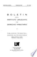 Boletín Del Instituto Uruguayo De Derecho Tributario