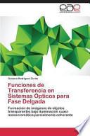 Funciones De Transferencia En Sistemas Ópticos Para Fase Delgada