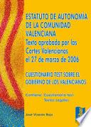 Estatuto De Autonomía De La Comunidad Valenciana