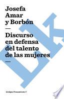 Discurso En Defensa Del Talento De Las Mujeres