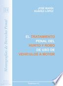 El Tratamiento Penal Del Hurto Y Robo De Uso De Vehículos A Motor