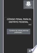 Código Penal Para El Distrito Federal 2015