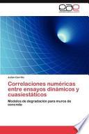 Correlaciones Numéricas Entre Ensayos Dinámicos Y Cuasiestáticos