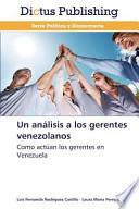 Un Análisis A Los Gerentes Venezolanos