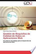 Gestión De Requisitos De Calidad De Datos En Aplicaciones Web