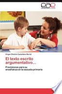 El Texto Escrito Argumentativo