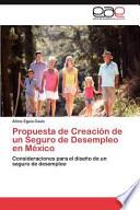 Propuesta De Creación De Un Seguro De Desempleo En México