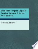 Diccionario Ingles Español Tagalog Volume 2
