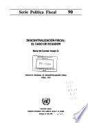 Descentralización Fiscal