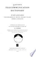 Elsevier S Telecommunication Dictionary