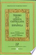 Tesoro De La Lengua Castellana O Española