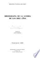 Bibliografía De La Guerra De Los Diez Años