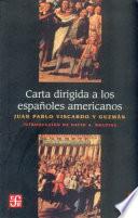 Carta Dirigida A Los Españoles Americanos