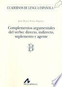 Complementos Argumentales Del Verbo