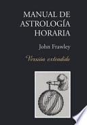 Manual De Astrologia Horaria   Version Extendida