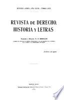 Revista De Derecho, Historia Y Letras
