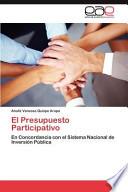 El Presupuesto Participativo