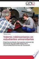 Valores Robinsonianos En Estudiantes Universitarios