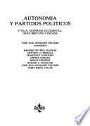 Autonomía Y Partidos Políticos