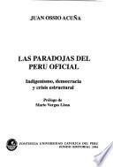 Las Paradojas Del Perú Oficial