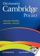 Diccionario Bilingue Cambridge Spanish English With Cd Rom Pocket Edition