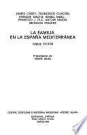 La Familia En La España Mediterránea