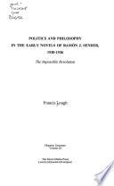 Politics An Philosophy In The Early Novels Of Ramón J. Sénder, 1930 1936