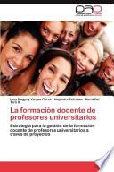 La Formación Docente De Profesores Universitarios