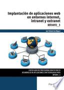 Mf0493_3   Implantación De Aplicaciones Web En Entorno Internet, Intranet Y Extranet