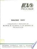 Evaluación Y Elección De Biotipos De Acuerdo A Los Sistemas De Producción