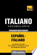 Vocabulario Español Italiano   5000 Palabras Más Usadas