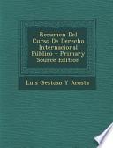 Resumen Del Curso De Derecho Internacional Publico