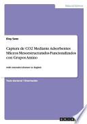 Captura De Co2 Mediante Adsorbentes Silíceos Mesoestructurados Funcionalizados Con Grupos Amino