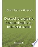 Derecho Agrario Comunitario E Internacional