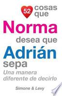 52 Cosas Que Norma Desea Que Adrián Sepa