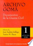 Archivo Gomá: Julio Diciembre De 1936