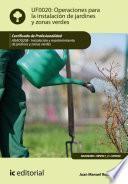 Operaciones Para La Instalación De Jardines Y Zonas Verdes. Agao0208