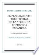 El Pensamiento Territorial De La Segunda República Española