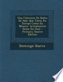 Una Coleccion De Bailes De Sala