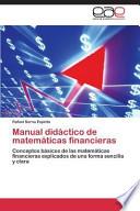 Manual Didáctico De Matemáticas Financieras