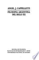 Filosofía Argentina Del Siglo Xx