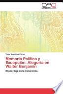 Memoria Política Y Excepción
